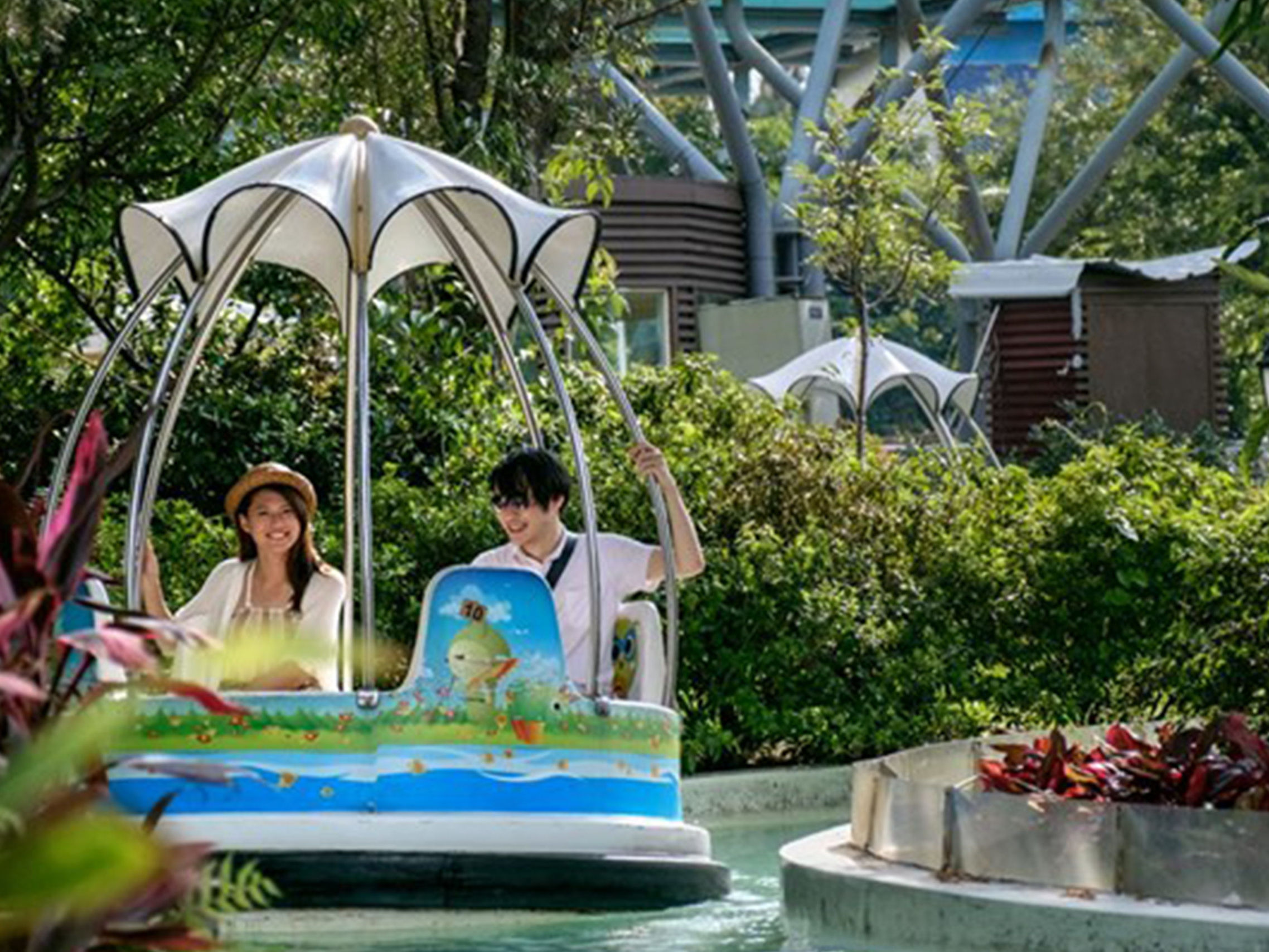 Interlink New Ride : Spin Boat Garden Boats at Lihpao Land 3